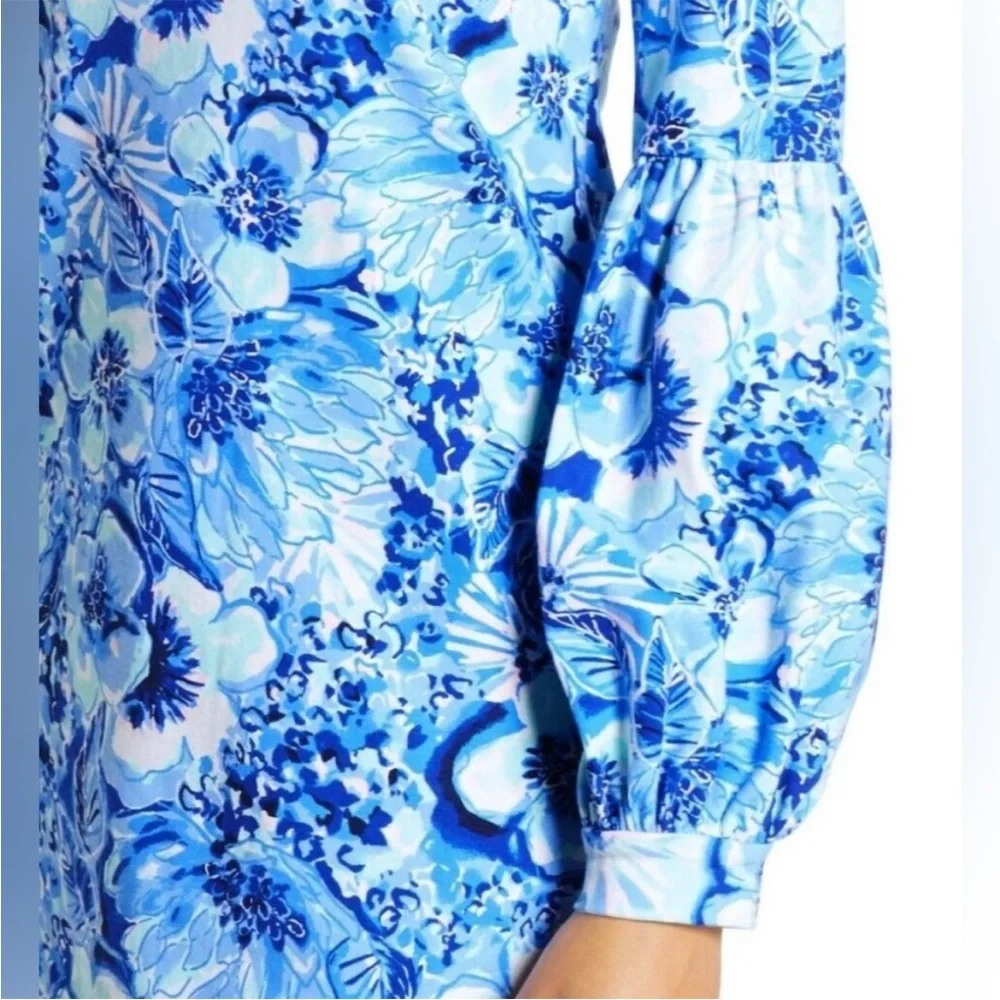 NWT - Lilly Pulitzer Bartlett Dress Coastal Blue Size XS - Picture 4 of 13